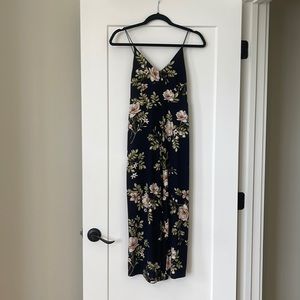 Dark navy floral jumper